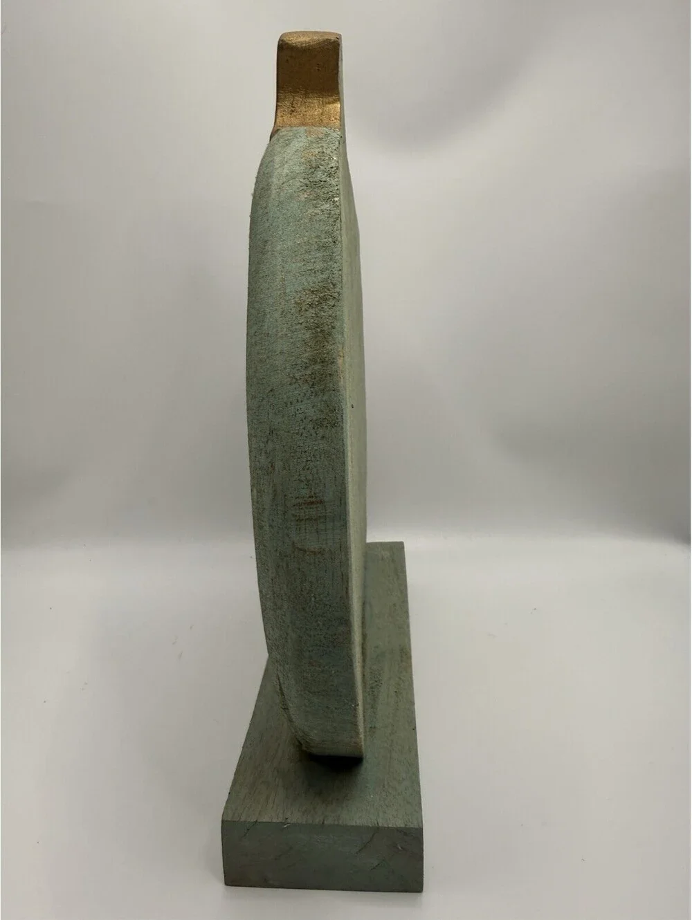 Solid Wood 13” Teal Pumpkin Fall On Stand Decor